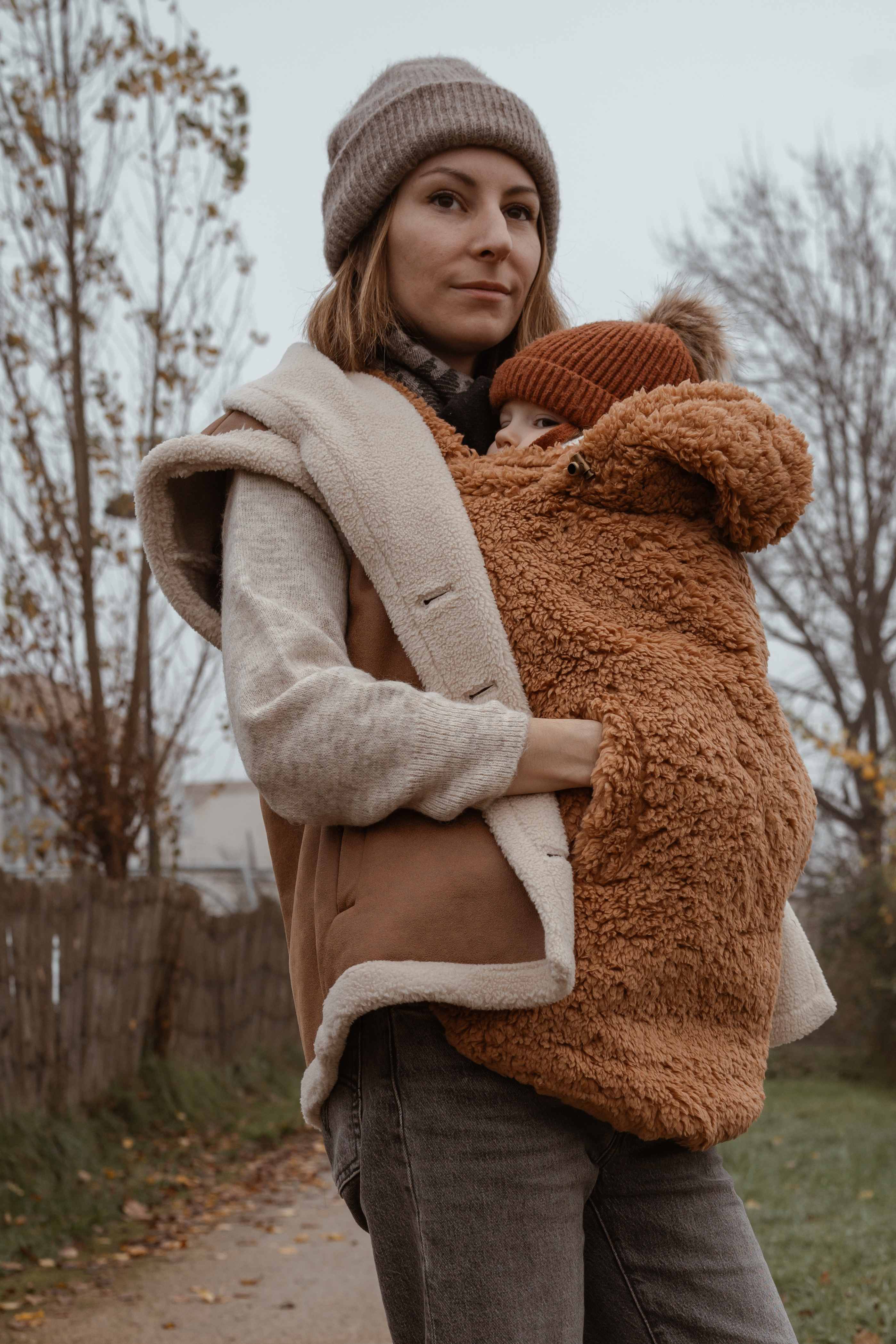 Bonnet naissance fille vanille en coton pima imprimé : -50